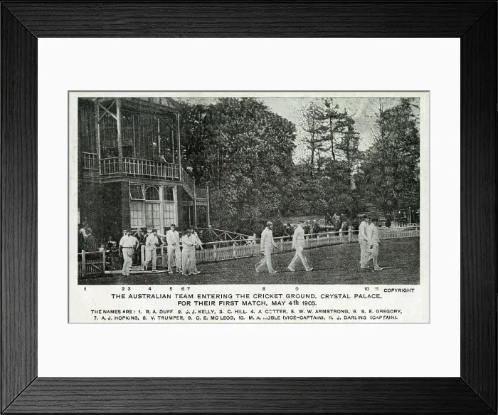 Framed Print : First match of Australian Tour of England in 1905 Framed Print : First match of Australian Tour of England in 1905