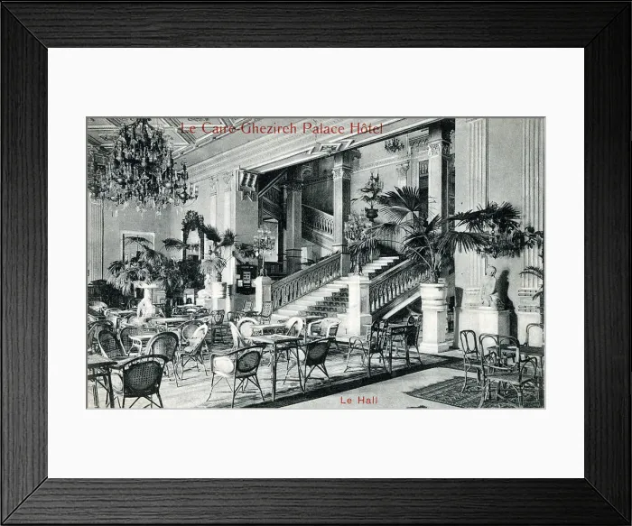 Framed Print : Ghezireh Palace Hotel, Cairo, Egypt - The Lobby Framed Print : Ghezireh Palace Hotel, Cairo, Egypt - The Lobby