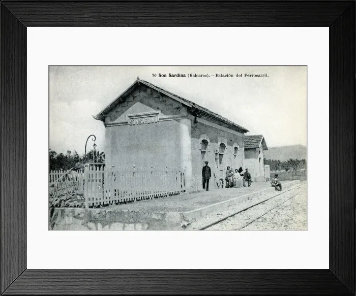Framed Print : Son Sardina, Mallorca, Spain - Railway Station Framed Print : Son Sardina, Mallorca, Spain - Railway Station