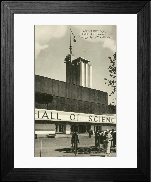 Framed Print : Hall of Science, Chicago World's Fair Framed Print : Hall of Science, Chicago World's Fair