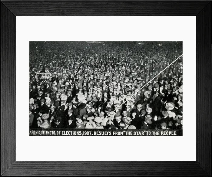 Framed Print : Awaiting election results in Market Square - Midnight Framed Print : Awaiting election results in Market Square - Midnight