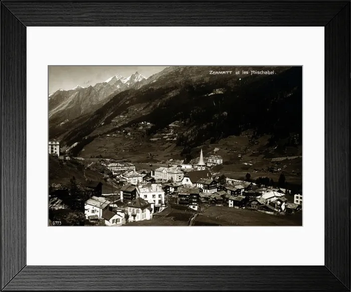 Framed Print : Zermatt and the Mischabel group, Switzerland Framed Print : Zermatt and the Mischabel group, Switzerland