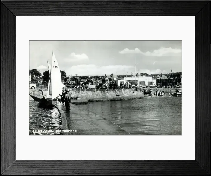 Framed Print : The Slipway, West Kirby, Merseyside - Marine Lake Sailing Cl Framed Print : The Slipway, West Kirby, Merseyside - Marine Lake Sailing Cl