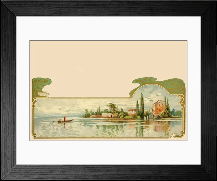 Framed Print : Beautiful villa setting on an island in the Venice Lagoon Framed Print : Beautiful villa setting on an island in the Venice Lagoon