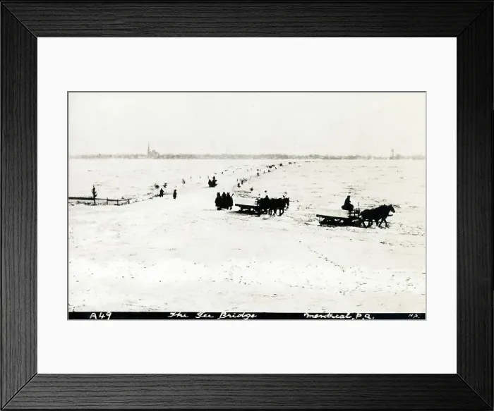 Framed Print : Montreal, Quebec, Canada - The Ice Bridge Framed Print : Montreal, Quebec, Canada - The Ice Bridge