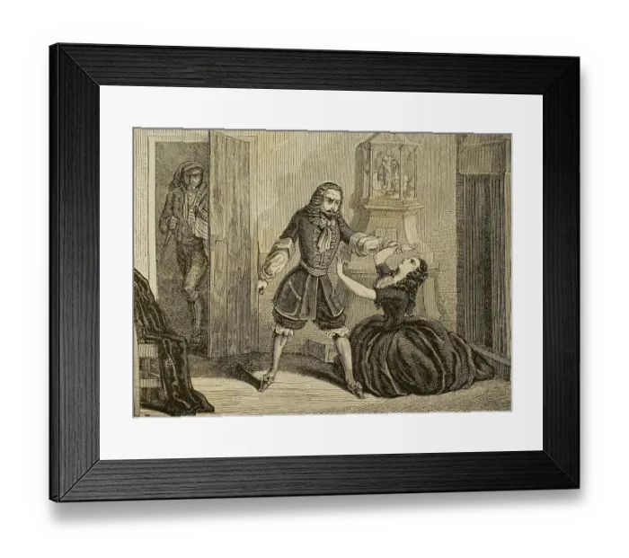 Framed Print : You will die!, said the bandit, because you are Framed Print : You will die!, said the bandit, because you are