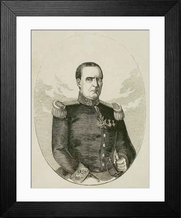 Framed Print : Jose Vive (d. 1854). Sixth commander of the Squadrons Framed Print : Jose Vive (d. 1854). Sixth commander of the Squadrons