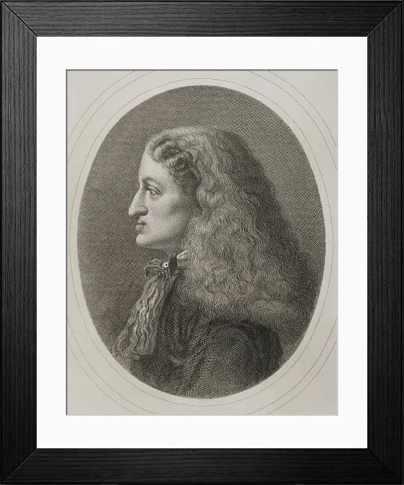 Framed Print : Charles II, the Bewitched (1661-1700). King of Framed Print : Charles II, the Bewitched (1661-1700). King of