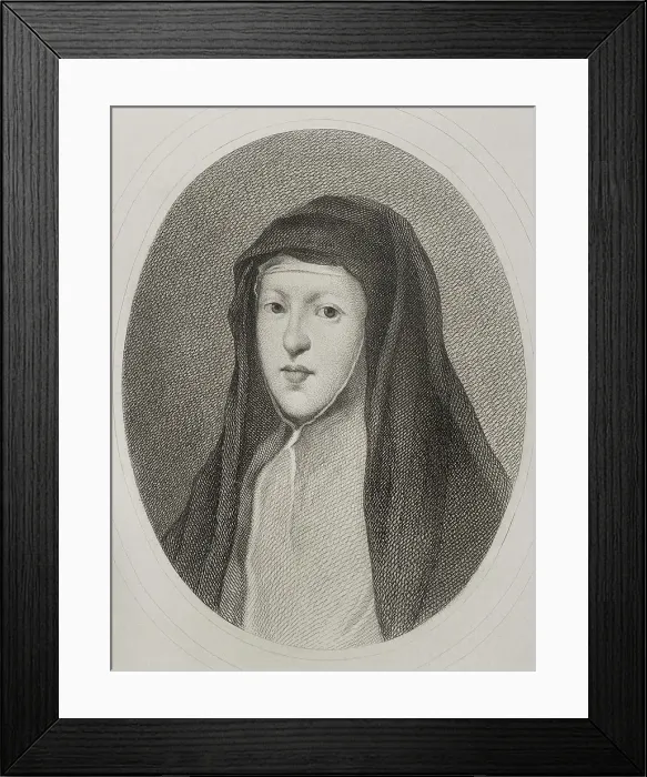 Framed Print : Mariana of Austria (1634-1696). Queen consort Framed Print : Mariana of Austria (1634-1696). Queen consort