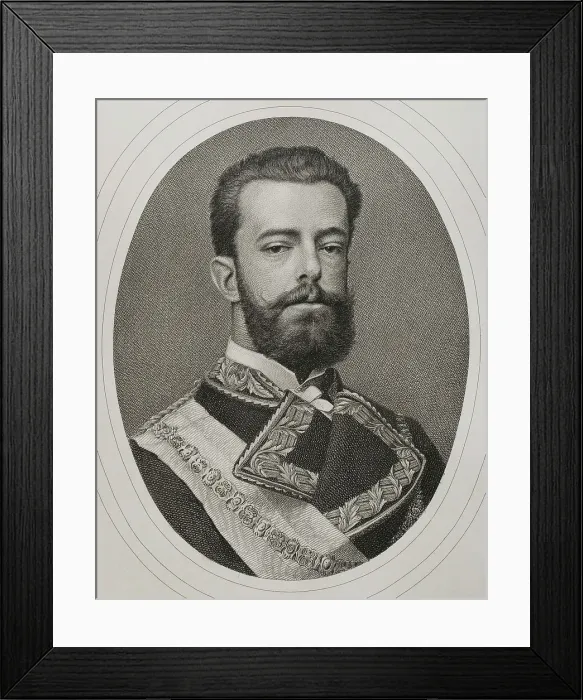 Framed Print : Amadeo I of Spain (1845-1890). King of Spain Framed Print : Amadeo I of Spain (1845-1890). King of Spain