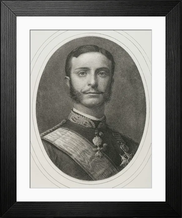 Framed Print : Alfonso XII (Madrid, 1857-Madrid, 1885). King Framed Print : Alfonso XII (Madrid, 1857-Madrid, 1885). King