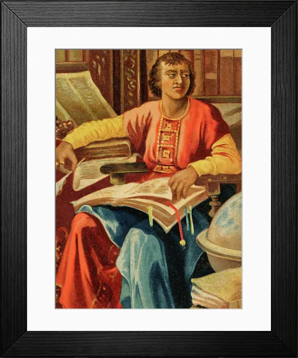 Framed Print : Alfonso X of Castile, called The Wise (1221-1284) Framed Print : Alfonso X of Castile, called The Wise (1221-1284)