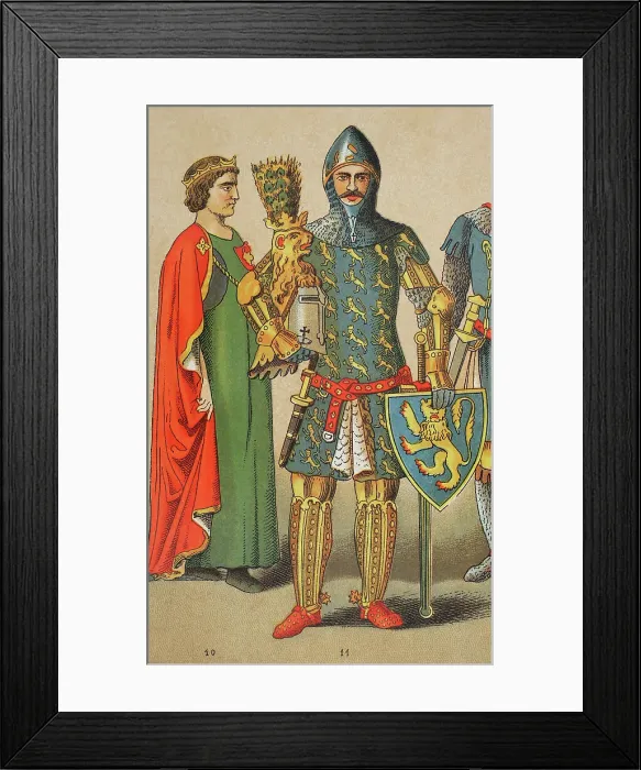 Framed Print : Gunther von Schwarzburg (ca. 1304-1349). King Framed Print : Gunther von Schwarzburg (ca. 1304-1349). King
