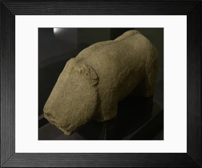 Framed Print : Small statue of a boar. Ca. the 1st and 2nd centuries Framed Print : Small statue of a boar. Ca. the 1st and 2nd centuries