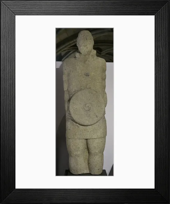 Framed Print : Statue of a castreno warrior, called Lusitanian Framed Print : Statue of a castreno warrior, called Lusitanian