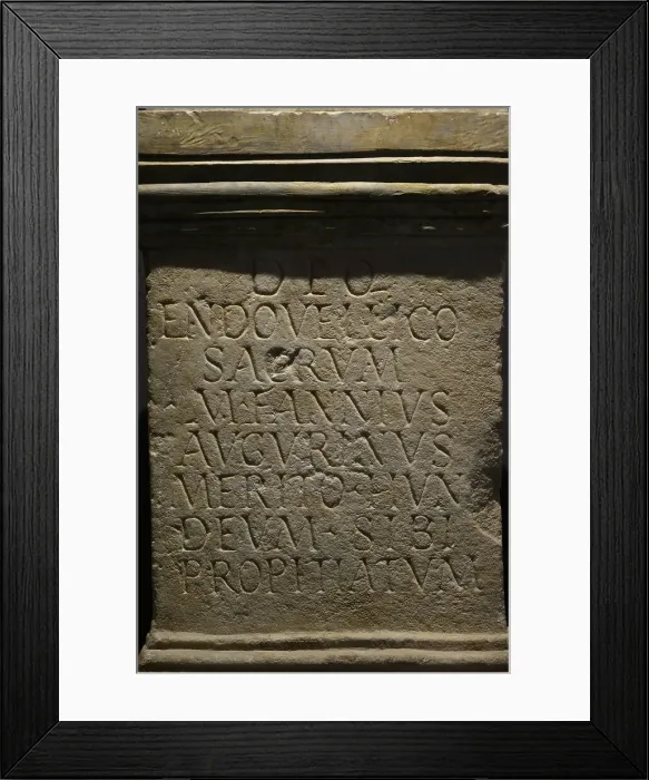 Framed Print : Stone altar dedicated to Endovellicus, by Marcus Framed Print : Stone altar dedicated to Endovellicus, by Marcus