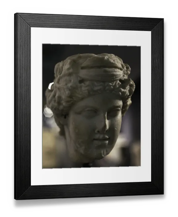 Framed Print : Two-faced Herma of Dionysian nature. Two-faced Framed Print : Two-faced Herma of Dionysian nature. Two-faced
