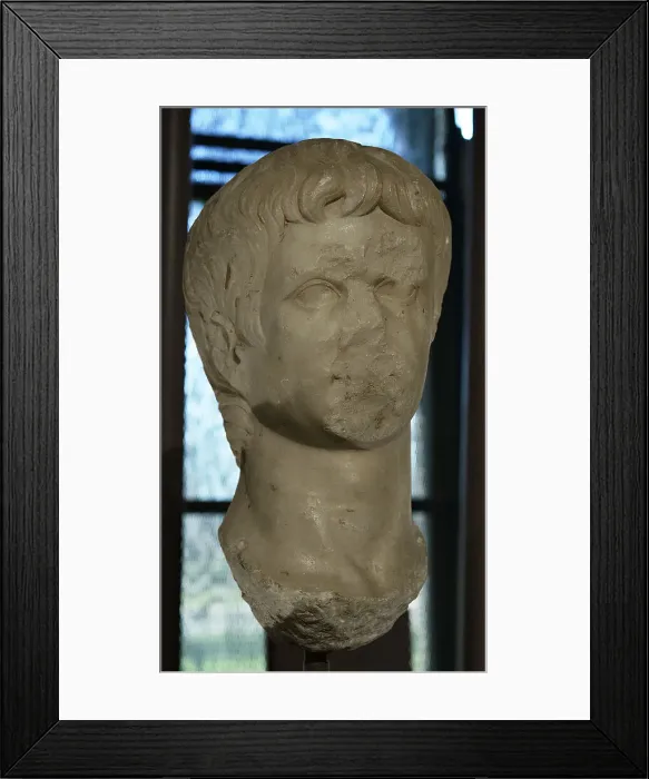 Framed Print : Colossal head of Augustus. 1st century AD. Mertola Framed Print : Colossal head of Augustus. 1st century AD. Mertola