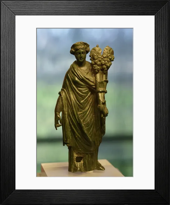 Framed Print : Statuette of the goddess Fortuna. 1st century Framed Print : Statuette of the goddess Fortuna. 1st century