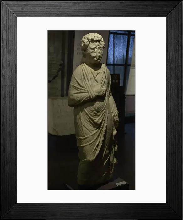 Framed Print : Statue of Aesculapius. I-II century AD. Herdade Framed Print : Statue of Aesculapius. I-II century AD. Herdade