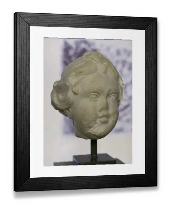 Framed Print : Head of a Nymph. 2nd century AD. Unknown provenance Framed Print : Head of a Nymph. 2nd century AD. Unknown provenance