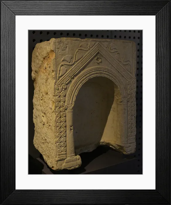 Framed Print : Votive niche. 3rd century AD. From the Roman Villa Framed Print : Votive niche. 3rd century AD. From the Roman Villa