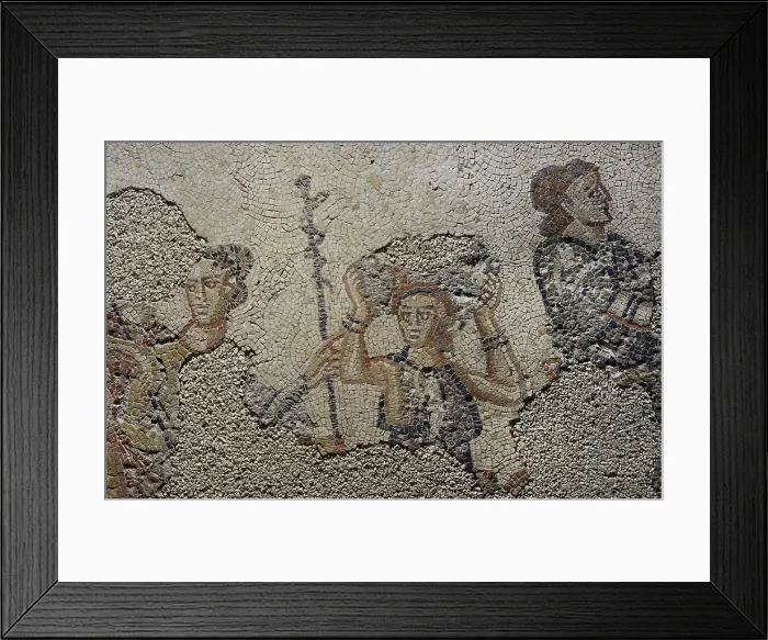 Framed Print : The Indian Triumph of Bacchus. Roman mosaic panel Framed Print : The Indian Triumph of Bacchus. Roman mosaic panel