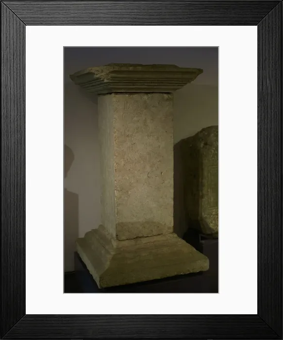 Framed Print : Prismatic pillar, of Galla. 1st-2nd century AD Framed Print : Prismatic pillar, of Galla. 1st-2nd century AD