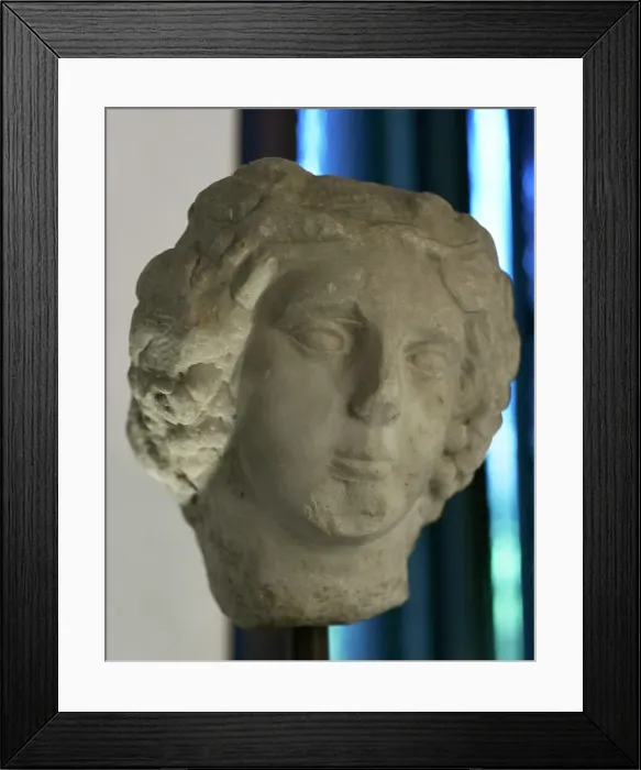 Framed Print : Head of Dionysus. 1st and 2nd centuries AD. From Framed Print : Head of Dionysus. 1st and 2nd centuries AD. From