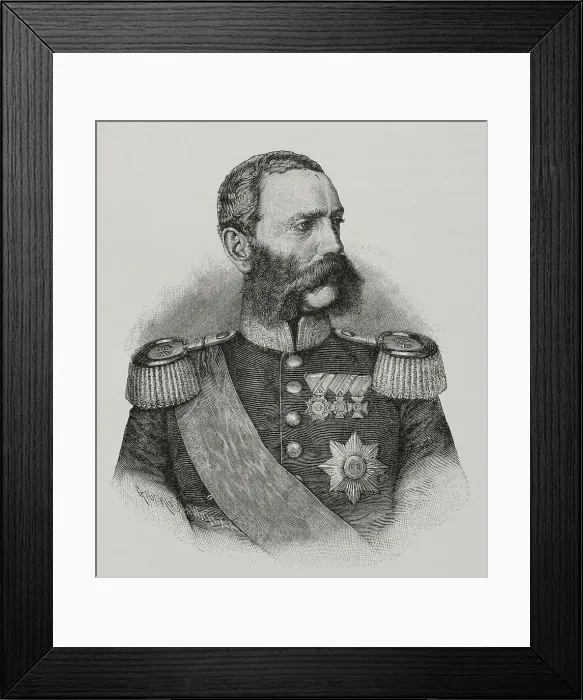 Framed Print : Albert of Saxony (1828-1875). Crown Prince. King Framed Print : Albert of Saxony (1828-1875). Crown Prince. King