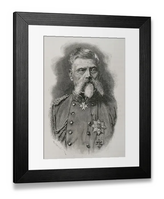 Framed Print : Ludwig von der Tann (1815-1881). Bavarian general Framed Print : Ludwig von der Tann (1815-1881). Bavarian general