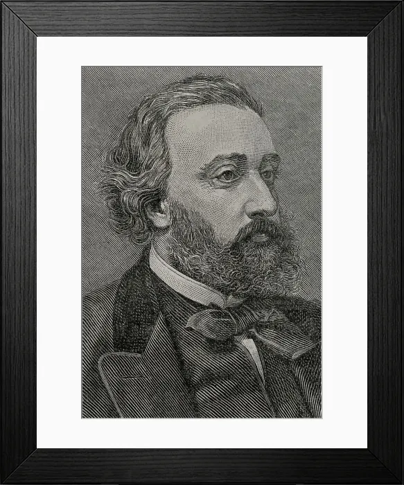Framed Print : Leon Gambetta (1838-1882). French statesman. Portrait Framed Print : Leon Gambetta (1838-1882). French statesman. Portrait