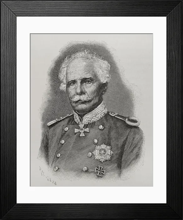Framed Print : Jacob von Hartmann (1795-1873). Bavarian general Framed Print : Jacob von Hartmann (1795-1873). Bavarian general