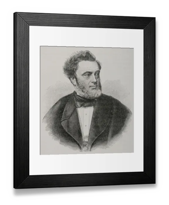 Framed Print : Jules Favre (1809-1880). French republican politician Framed Print : Jules Favre (1809-1880). French republican politician