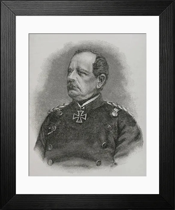 Framed Print : August von Werder (1808-1888). Prussian general Framed Print : August von Werder (1808-1888). Prussian general