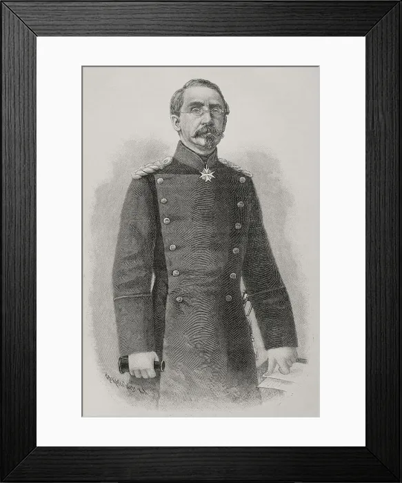 Framed Print : August Karl von Goeben (1816-1880). Prussian general Framed Print : August Karl von Goeben (1816-1880). Prussian general