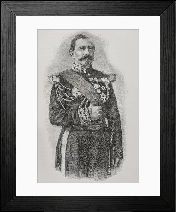Framed Print : Charles Denis Bourbaki (1816-1897). French general Framed Print : Charles Denis Bourbaki (1816-1897). French general
