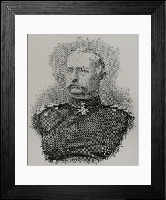 Framed Print : George von Kameke (1817-1893). General of infantry Framed Print : George von Kameke (1817-1893). General of infantry