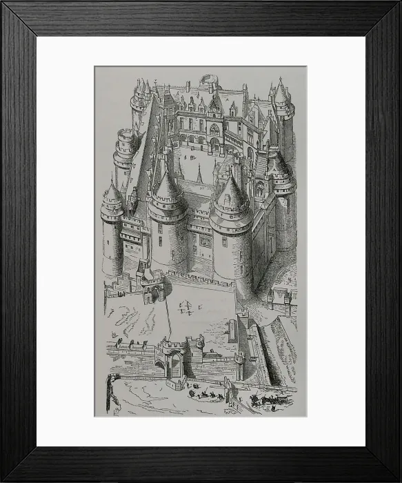 Framed Print : France. Castle of Pierrefonds. View of the castle Framed Print : France. Castle of Pierrefonds. View of the castle