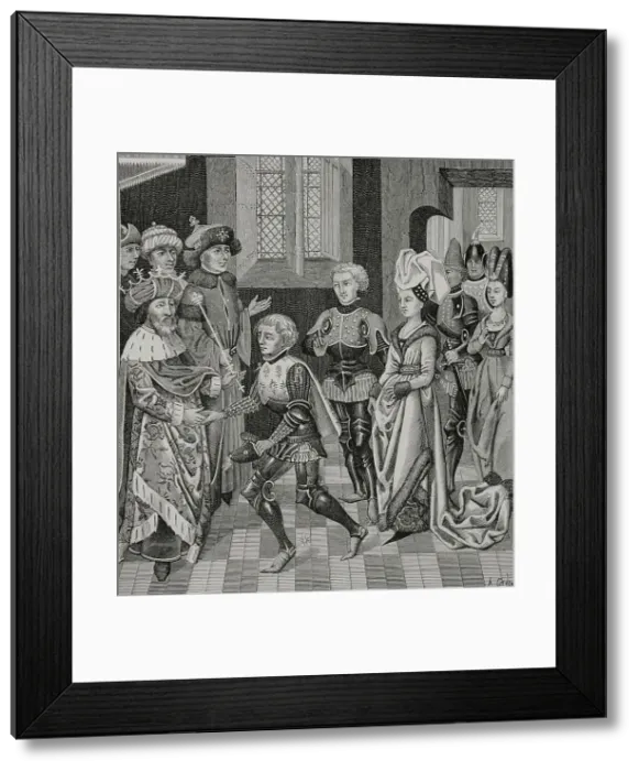 Framed Print : People's Crusade. Coloman (1070-1116), King of