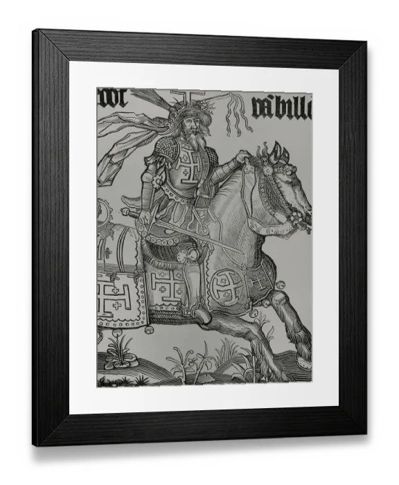 Framed Print : Godfrey of Bouillon (1060-1100). Military leader Framed Print : Godfrey of Bouillon (1060-1100). Military leader