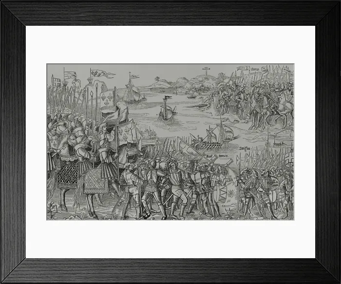 Framed Print : Seventh Crusade (248-1254). Led by Louis IX of Framed Print : Seventh Crusade (248-1254). Led by Louis IX of