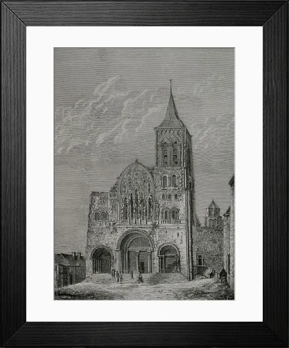 Framed Print : France. Facade of the church of St Mary Magdalene Framed Print : France. Facade of the church of St Mary Magdalene