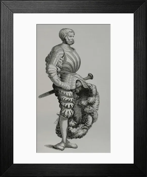 Framed Print : German Knight. Drawing by Albrecht Durer, 15th Framed Print : German Knight. Drawing by Albrecht Durer, 15th