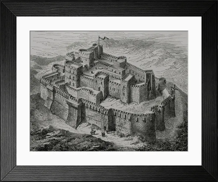 Framed Print : Syria. Krak des Chevaliers. Castle built in Framed Print : Syria. Krak des Chevaliers. Castle built in