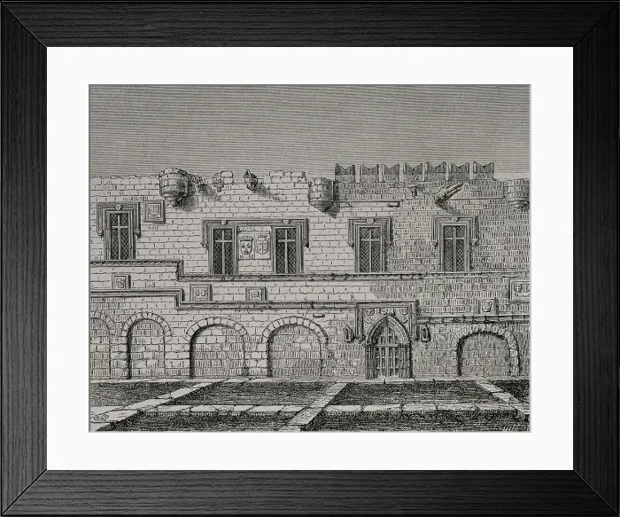 Framed Print : Rhodes, Greece. Priory of France. Condition of Framed Print : Rhodes, Greece. Priory of France. Condition of