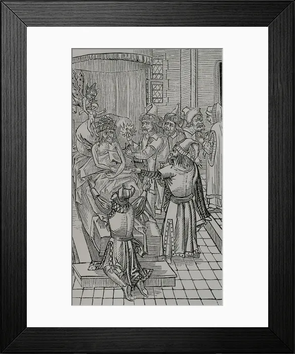 Framed Print : Mehmed II (1432-1481). Ottoman sultan. His soul Framed Print : Mehmed II (1432-1481). Ottoman sultan. His soul
