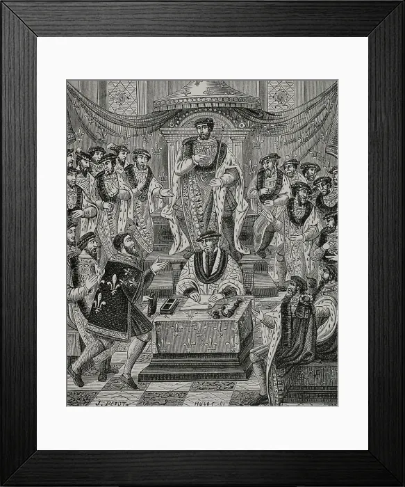 Framed Print : Reception of a knight of the Order of Saint Michael Framed Print : Reception of a knight of the Order of Saint Michael