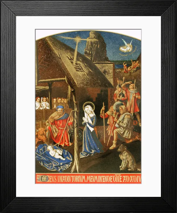 Framed Print : The Adoration of the Shepherds. The Virgin with Framed Print : The Adoration of the Shepherds. The Virgin with