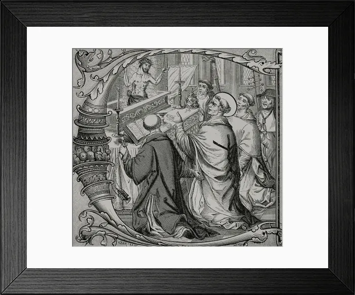 Framed Print : The Miraculous Mass of Saint Gregory the Great Framed Print : The Miraculous Mass of Saint Gregory the Great